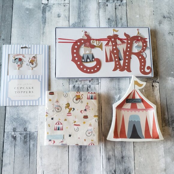 NWT - Josi James Circus Carnival Paper Party Items - Picture 1 of 5
